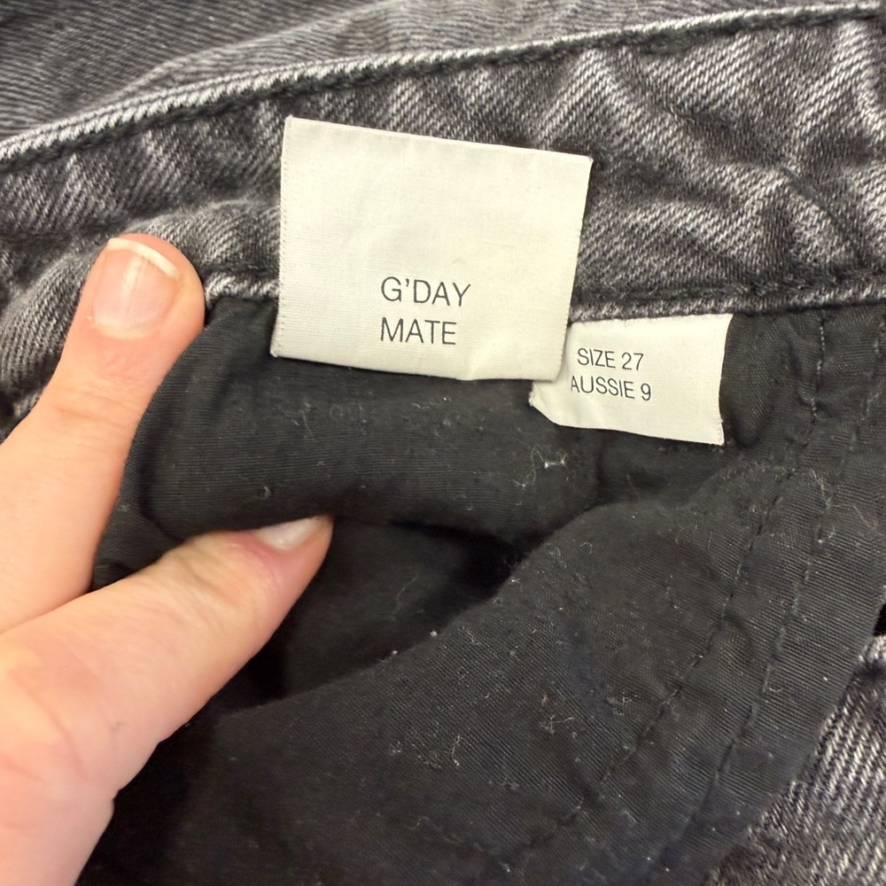 Rolla's Original High Rise Straight Jean - Black 27 - Picture 10 of 13